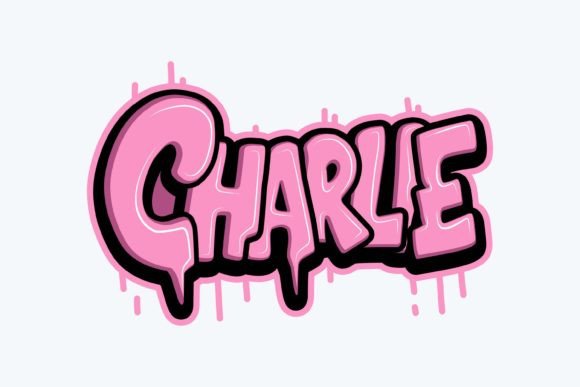 Charlie: Bold Graffiti for Embroidery