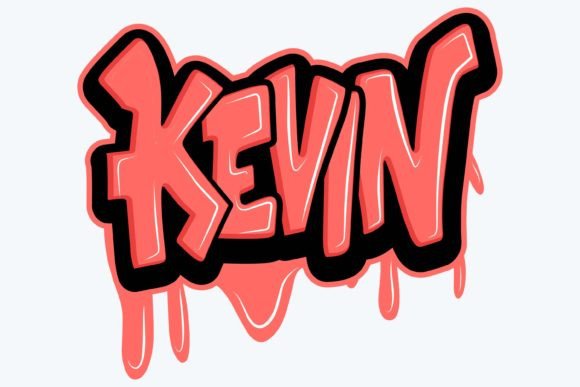 Kevin: Bold Graffiti for Embroidery