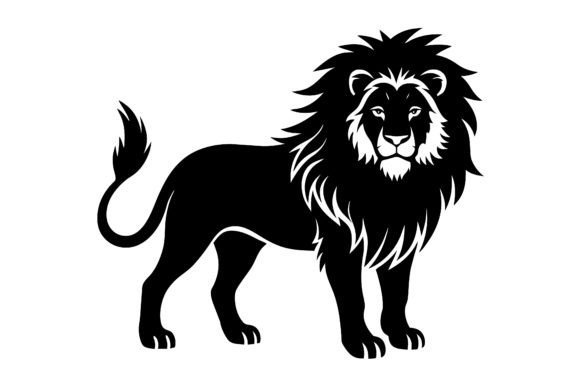 Lion Vector Silhouette Illustrator