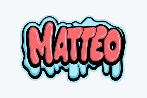 Matteo: Bold Graffiti for Embroidery