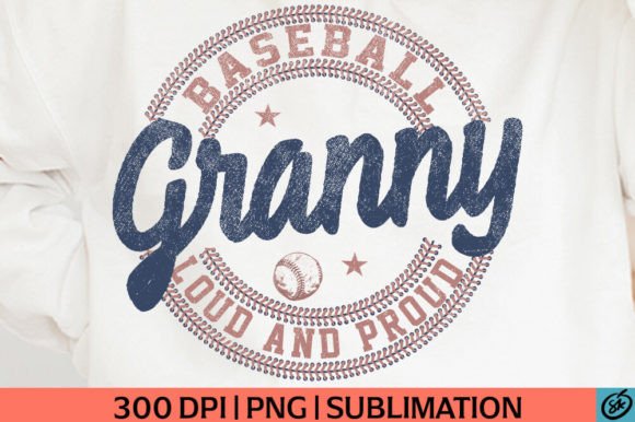 Vintage Baseball Granny PNG Sublimation