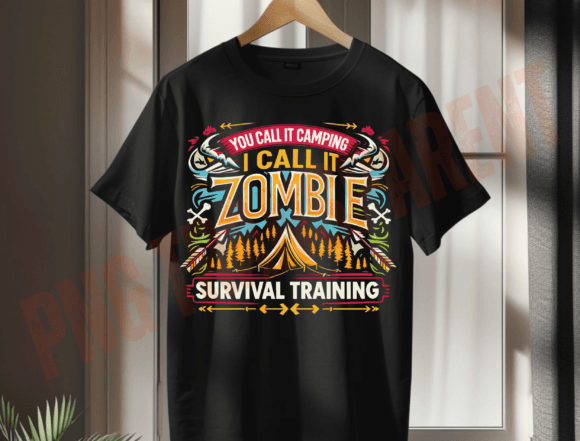 Zombie Survival Training Png, Funny Camp